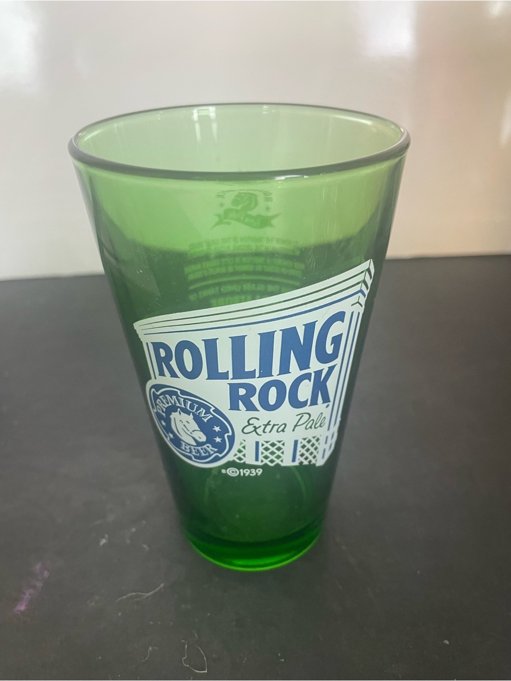 Rolling Rock Pint Glass - Branded Beer Glass